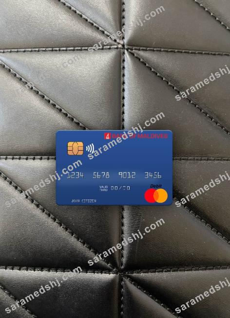 Maldives Bank of Maldives mastercard photolook front